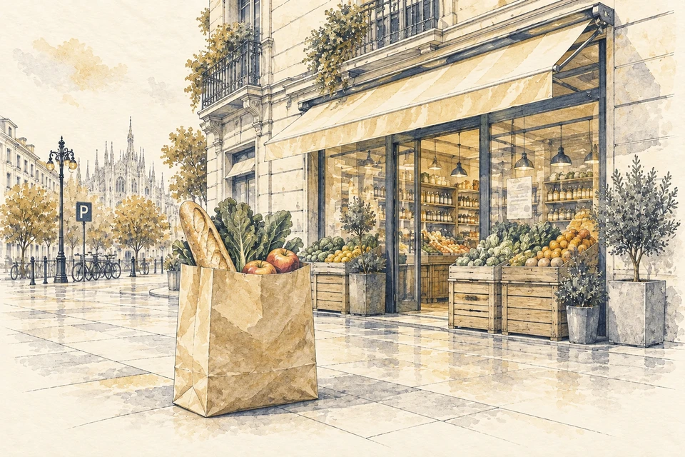 Illustrazione: Spesa quotidiana